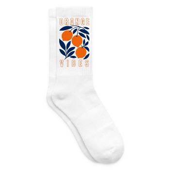 Orange Vibes - Chaussettes de tennis - blanc - Droite