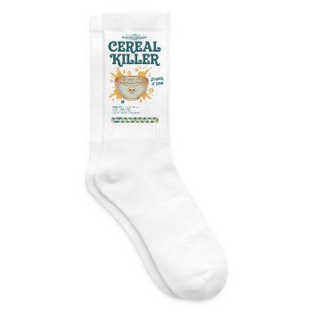 Breakfast Funny Brunch Coffee Pancake Food Bacon - Tennis socks - white - Right