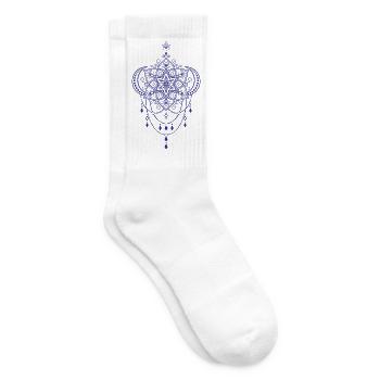Spiritualität Heilige Geometrie Lotusblume Zen - Tennissocken - Weiß - Rechts