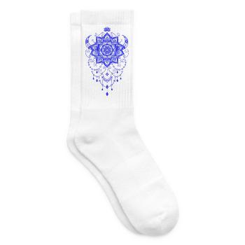 Spiritualité Géométrie Sacrée Fleur de Lotus Zen - Chaussettes de tennis - blanc - Droite