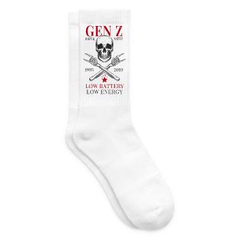 Gen Z – Natifs numériques - Chaussettes de tennis - blanc - Droite