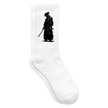 Dunkler Samurai Blutklinge - Tennissocken - Weiß - Rechts