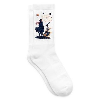 Rêverie Astronomique: Voir Plus Loin - Chaussettes de tennis - blanc - Droite