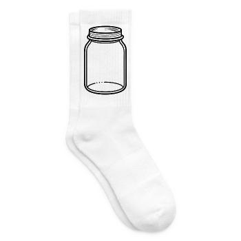 Mason Jar - Tennissocken - Weiß - Rechts