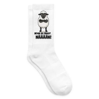  Bevor Du Fragst Nääääh Grummeliges Schaf Für - Tennissocken - Weiß - Rechts