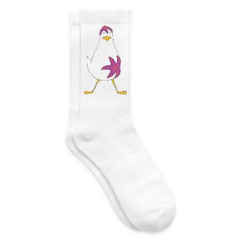Seestern-Möwe, ich hänge an dir... - Tennissocken - Weiß - Rechts