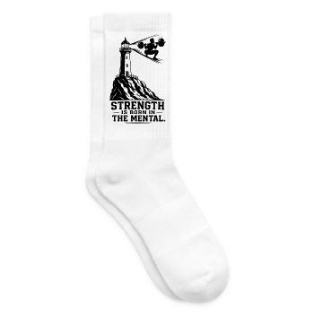  Motivierende Bodybuilder, Fitnessstudio, - Tennissocken - Weiß - Rechts