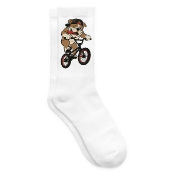 Freestyle BMX Bike, BMX-Hunde BMX Fahrrad - Tennissocken - Weiß - Rechts