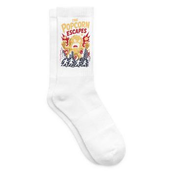 The Popcorn Escapes – Popcorn Monster Angriff - Tennissocken - Weiß - Rechts