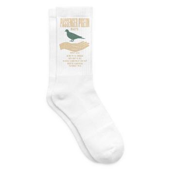 Passenger Pigeon Fakten Eiszeit Größenvergleich - Tennissocken - Weiß - Rechts