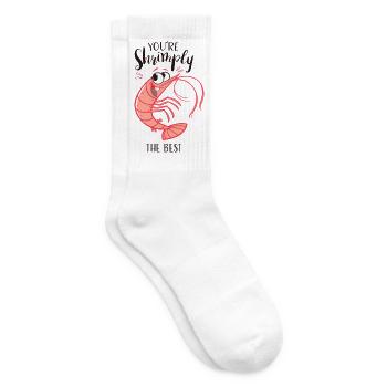You’re Shrimply the Best  Shrimp - Tennissocken - Weiß - Rechts