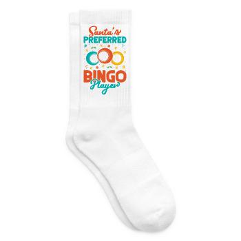 Bingo Game Santa´s Preferred Bingo Player Bingo - Tennissocken - Weiß - Rechts
