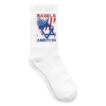 Powered By Bagels And Ambition American Pride - Tennissocken - Weiß - Rechts