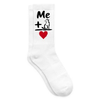 Katzenbesitzer stolze Katzenmama Schwarze Katze Papa süßes Kätzchen - Tennissocken - Weiß - Rechts
