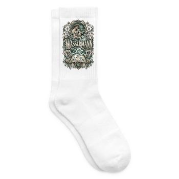 Wassermann – Frei, kreativ & visionär - Tennissocken - Weiß - Rechts