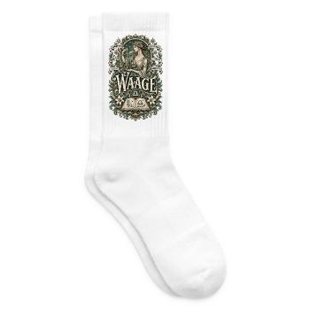 Waage – Harmonisch, charmant & ausgeglichen - Tennissocken - Weiß - Rechts