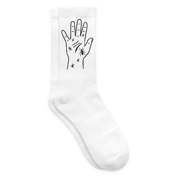 Ameisenlaufen Kribbeln Hände - Tennissocken - Weiß - Rechts