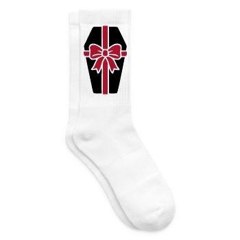 Sarg Geschenkbox Schleife Icon - Tennissocken - Weiß - Rechts