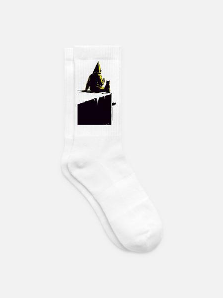 Coffeenaut auf der Spitze - Tennissocken - Weiß