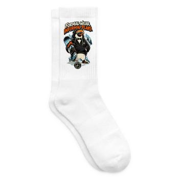 RobVibe Wild Club – Penguin informelle Pläne - Tennissocken - Weiß - Rechts