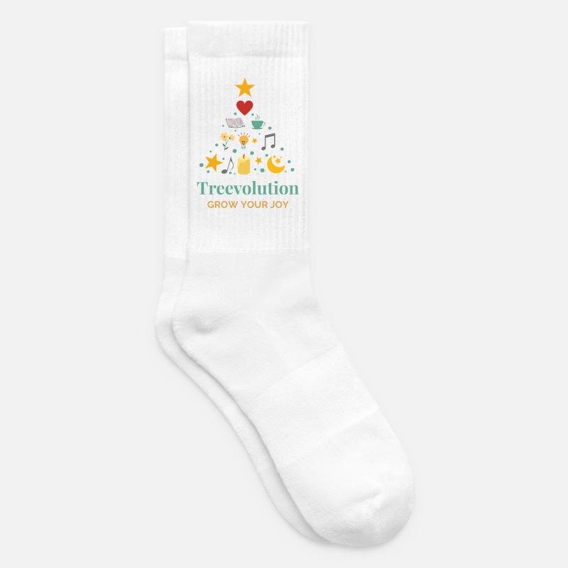Treevolution Growing Joy - Tennis socks - white