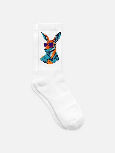 Strahlendes Roo-Revival - Tennissocken - Weiß