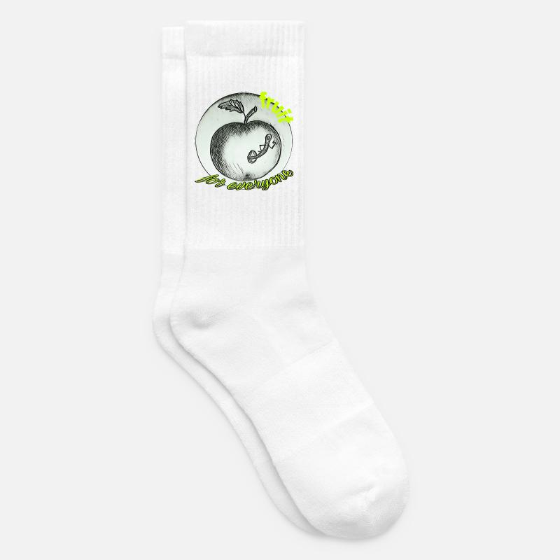 Obst - Tennissocken - Weiß