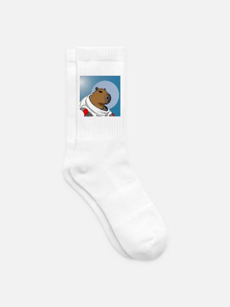 Capy astronaut - Tennis socks - white