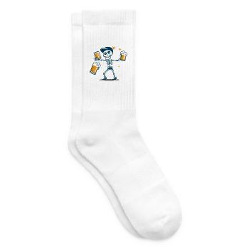 Toast squelette à la bière - Chaussettes de tennis - blanc - Droite