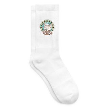 Waschbär-Dart - Tennissocken - Weiß - Rechts