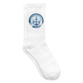Anker Eis Schnee vereist - Tennissocken - Weiß - Rechts