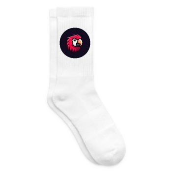 Süßer Papagei im Comic Stil in rot - Tennissocken - Weiß - Rechts
