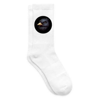 Raven in animation style - Tennis socks - white - Right