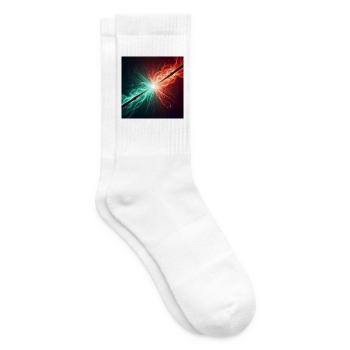 Zwei Zauberstäbe im Kampf - Tennissocken - Weiß - Rechts