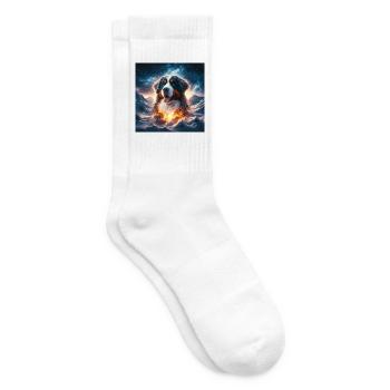 Berner Sennenhund - Tennissocken - Weiß - Rechts