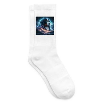 Berner Sennenhund - Tennissocken - Weiß - Rechts