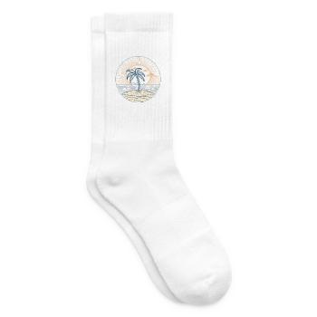Sunny Island Palm Circle - Tennis socks - white - Right