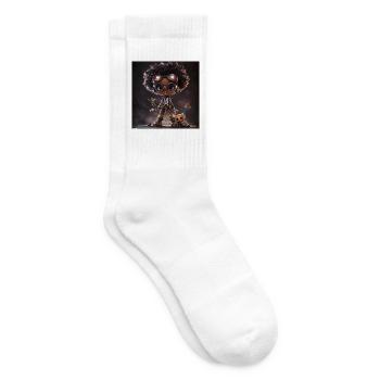  exploratrice Afro Steampunk - Chaussettes de tennis - blanc - Droite