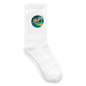 Strand - Tennissocken - Weiß - Rechts