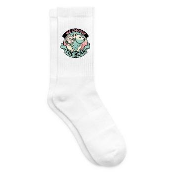 We choose the bear - Chaussettes de tennis - blanc - Droite