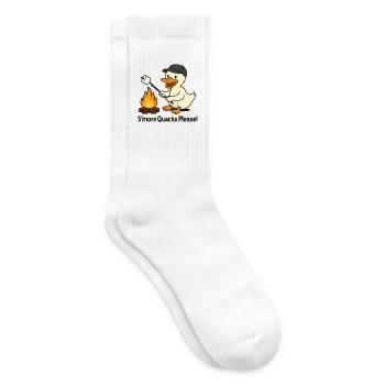 S’more Quacks Please! – Camping Ente - Tennissocken - Weiß - Rechts