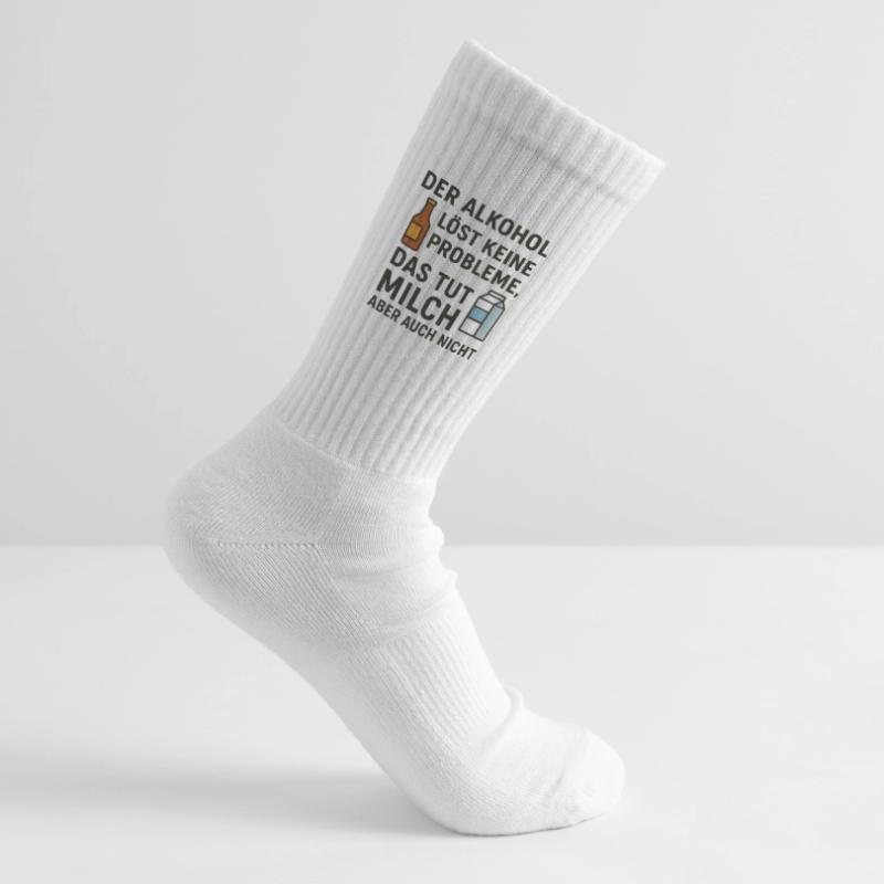 Alcohol does not solve any problems Tennis socks