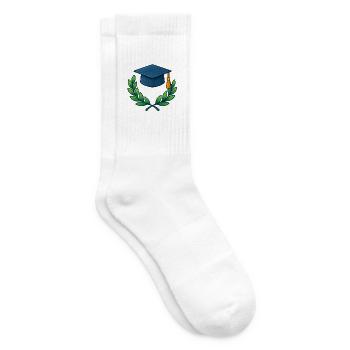 Diplôme académique Conception de couronnes - Chaussettes de tennis - blanc - Droite