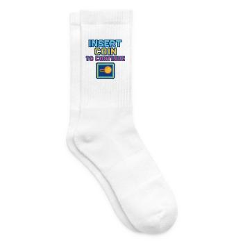 Conception de jeux d’arcade Retro Pixel - Chaussettes de tennis - blanc - Droite