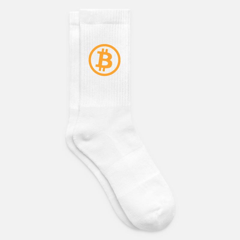 Bitcoin_Logo_Perfekt - Tennis socks - white