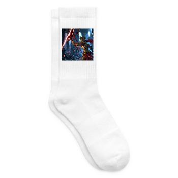 Mythical Warrior in Epic Combat - Tennis socks - white - Right