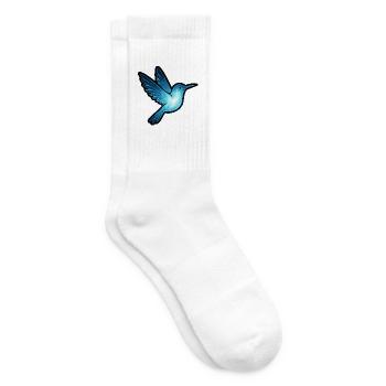 Animal de l’âme et être gardien : Colibri - Chaussettes de tennis - blanc - Droite