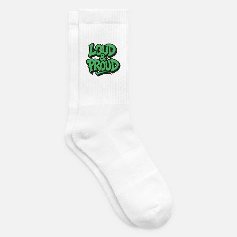 Loud & Proud - Tennis socks - white