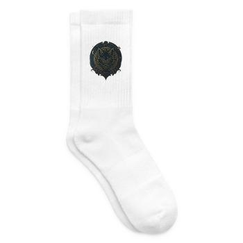 Avi Collection - Royal Wolf Emblem - Tennissocken - Weiß - Rechts