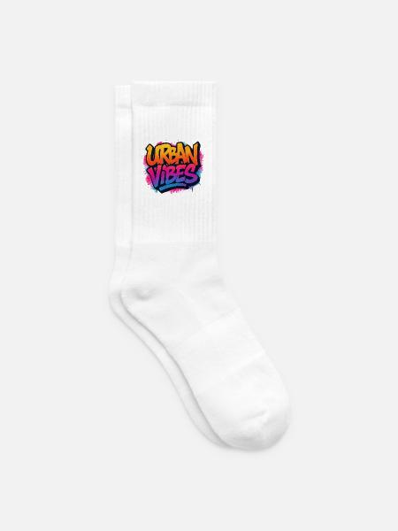 Lebendige Graffiti-Urban Vibes - Tennissocken - Weiß